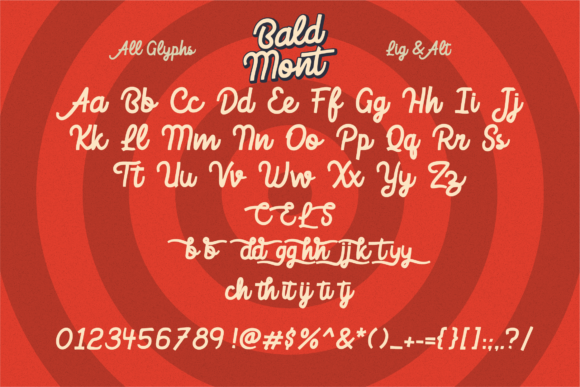 Bald Mont Font Poster 4