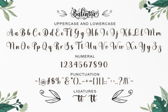 Balentia Font Poster 8