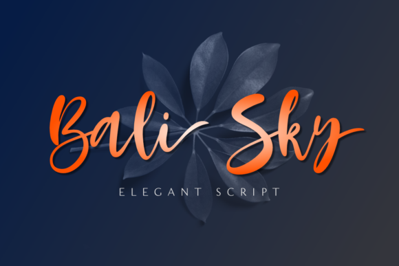 Bali Sky Font Poster 1