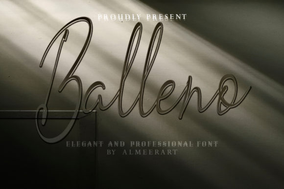 Balleno Font Poster 1