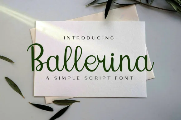 Ballerina Font Ballerina Font Poster 1