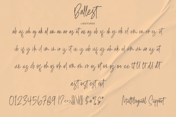 Ballest Font Poster 9