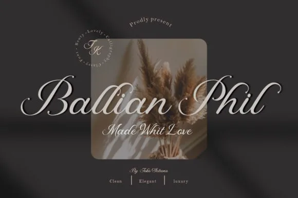 Ballian Phill Font Ballian Phill Font Poster 1