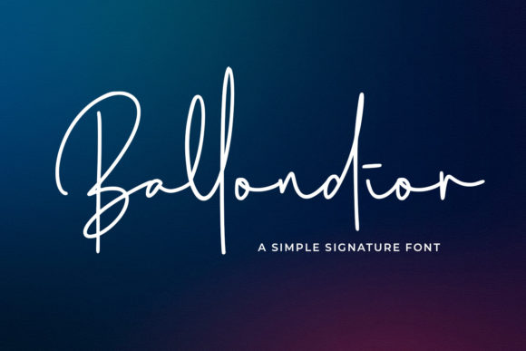Ballondior Font Poster 1