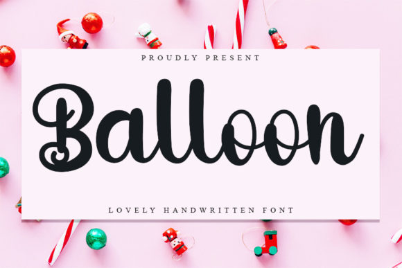 Balloon Font Poster 1