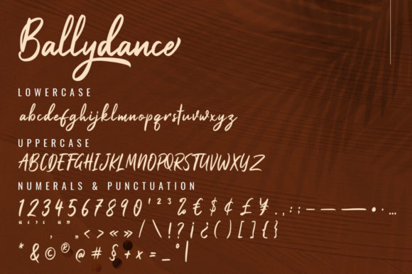 Ballydance Font Poster 11