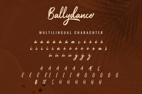 Ballydance Font Poster 12