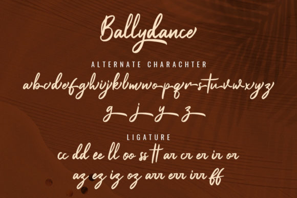 Ballydance Font Poster 13