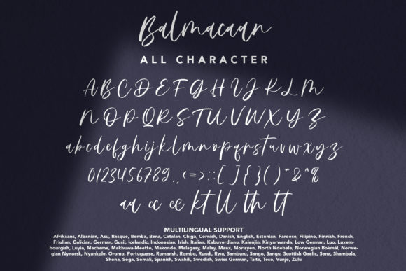 Balmacaan Font Poster 8