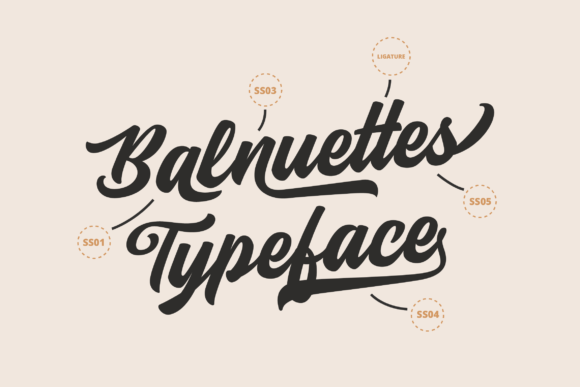 Balnuettes Font Poster 2