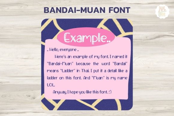 BanDai-Muan Font Poster 4