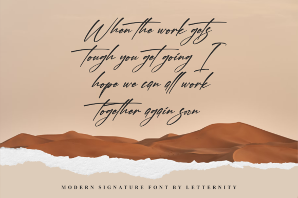 Banetigra Font Poster 5