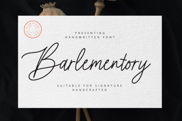 Barlementory Font Poster 1
