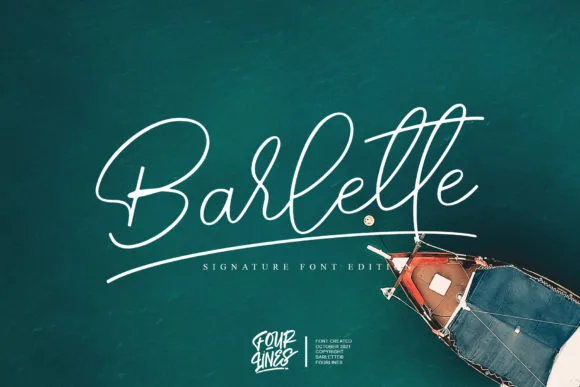 Barlette Font Barlette Font Poster 1