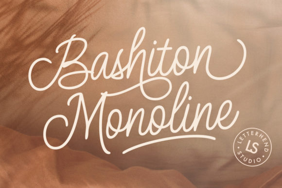Bashiton Monoline Font Poster 1