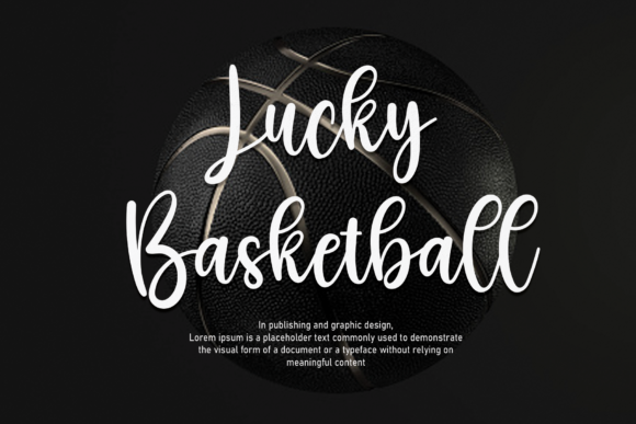 Basketball Font Poster 2