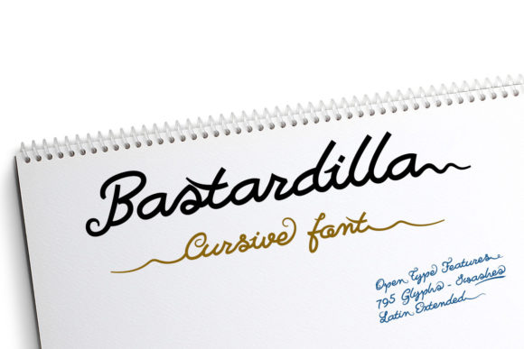 Bastardilla Font Poster 1