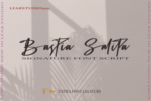 Bastia Salita Font Poster 1