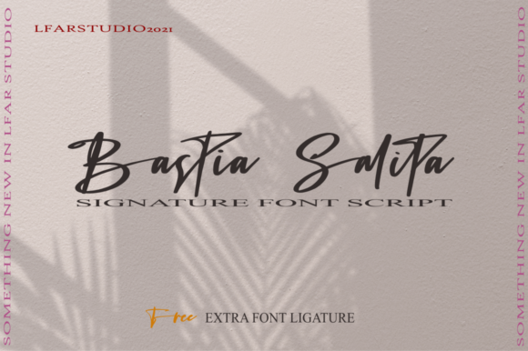 Bastia Salita Font Bastia Salita Font Poster 1