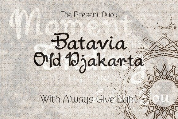 Batavia Old Djakarta Duo Font Poster 1