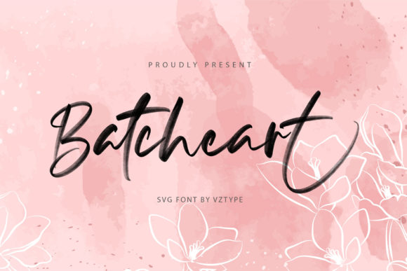 Batcheart Font Poster 1