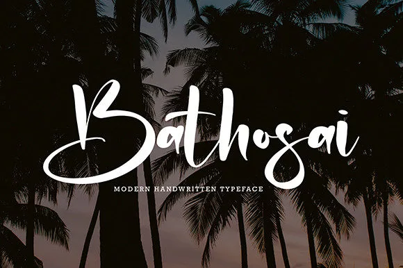 Bathosai Font Bathosai Font Poster 1