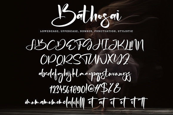 Bathosai Font Poster 8