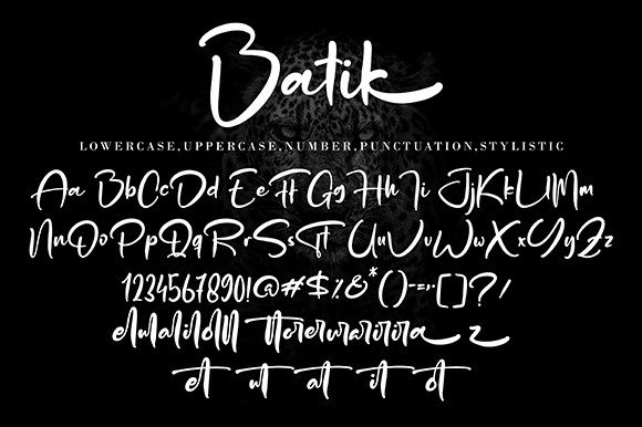 Batik Font Poster 10