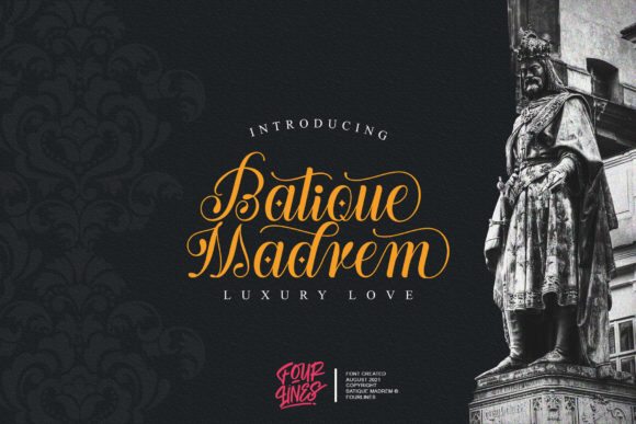 Batique Madrem Font Poster 1