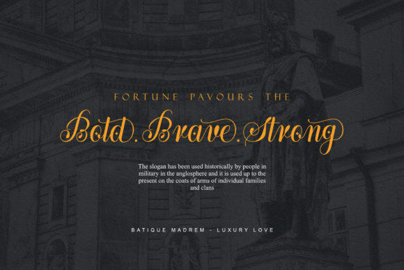 Batique Madrem Font Poster 2