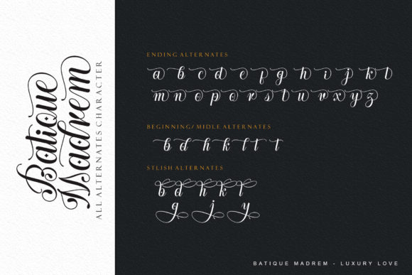 Batique Madrem Font Poster 11