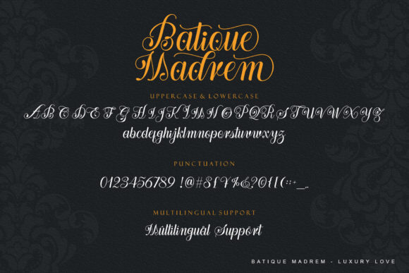 Batique Madrem Font Poster 10