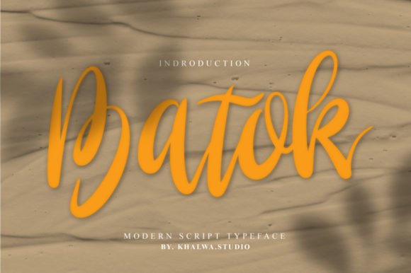 Batok Script Font Poster 1