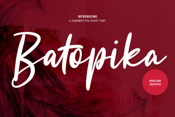 Batopika Script Font Poster 1