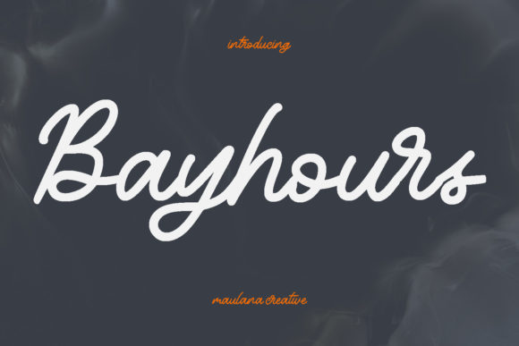 Bayhours Font Poster 1