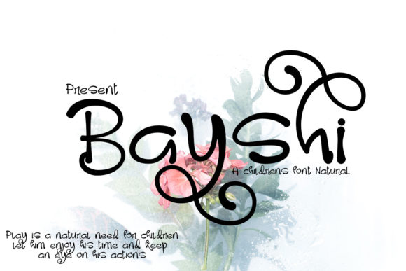 Bayshi Font Poster 1