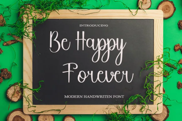 Be Happy Forever Font Poster 1