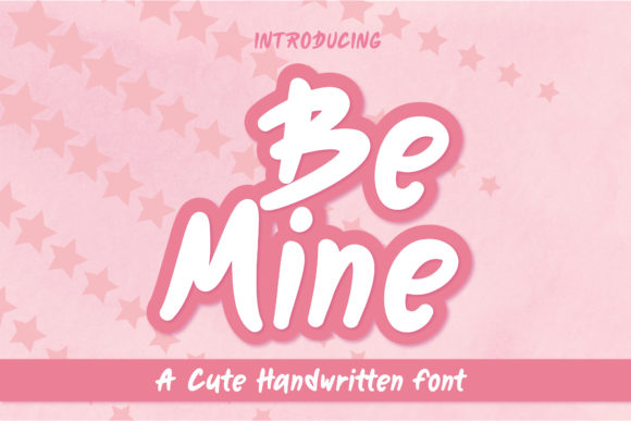 Be Mine Font Poster 1