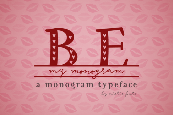 Be My Monogram Font Be My Monogram Font Poster 1