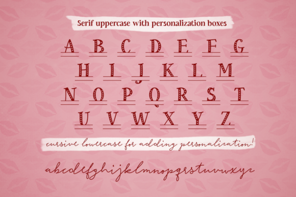 Be My Monogram Font Poster 2