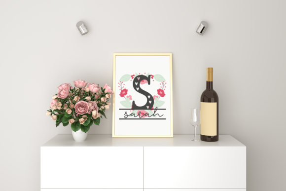 Be My Monogram Font Poster 5