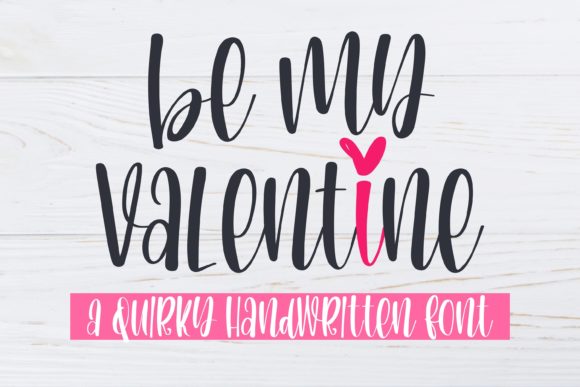 Be My Valentine Font Poster 1