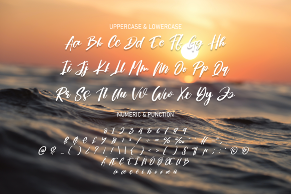 Beach Font Poster 7