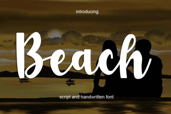 Beach Font Poster 1