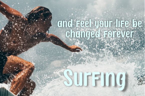 Beach Boy Font Poster 2