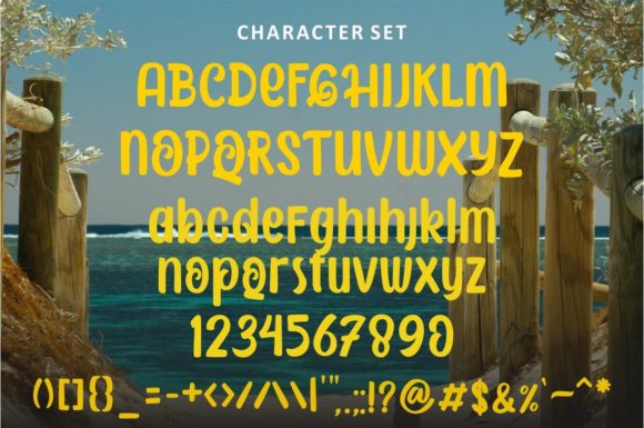 Beach Boy Font Poster 3