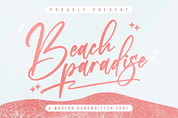 Beach Paradise Font Beach Paradise Font Poster 1