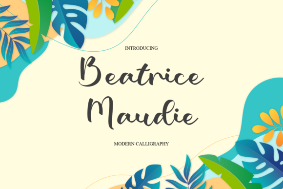 Beatrice Maudie Font Poster 1