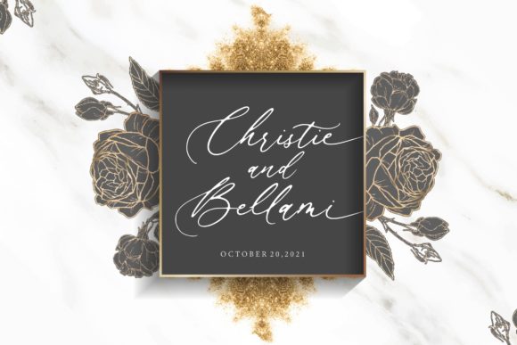 Beautica Beautiful Calligraphy Font Poster 2