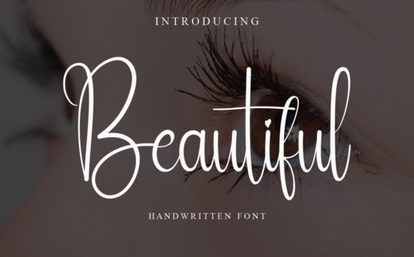 Beautiful Font Poster 1